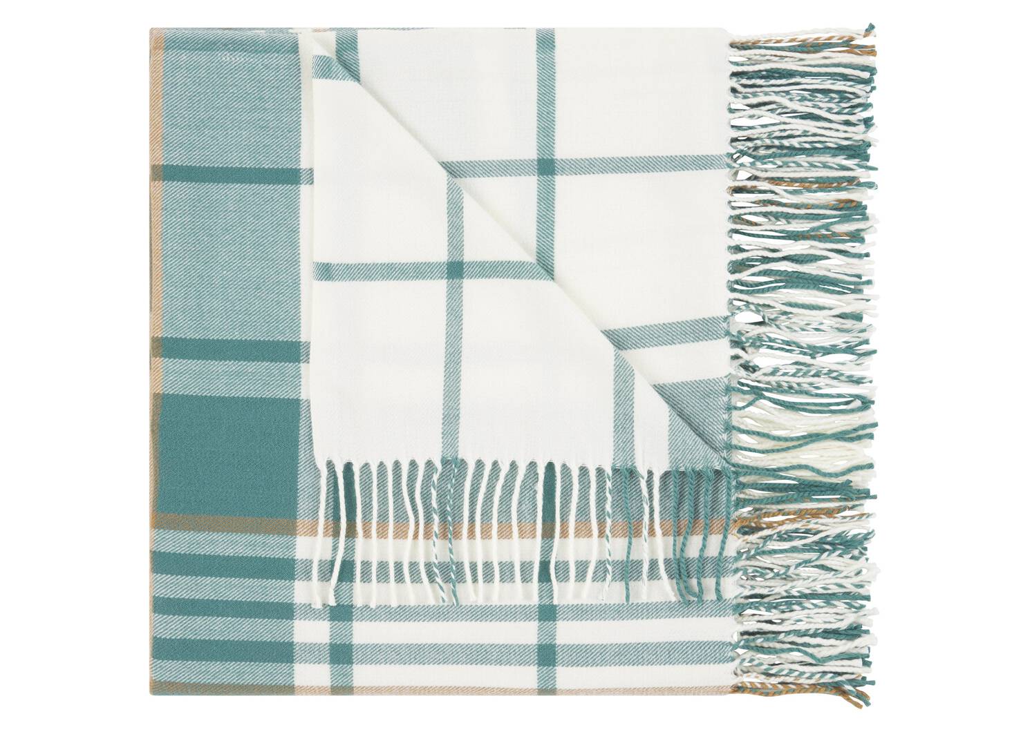 Watkins Plaid Throw Ivory/Arctic/Nutm