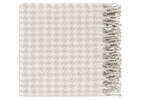 Remi Houndstooth Throw Ivory/Ash