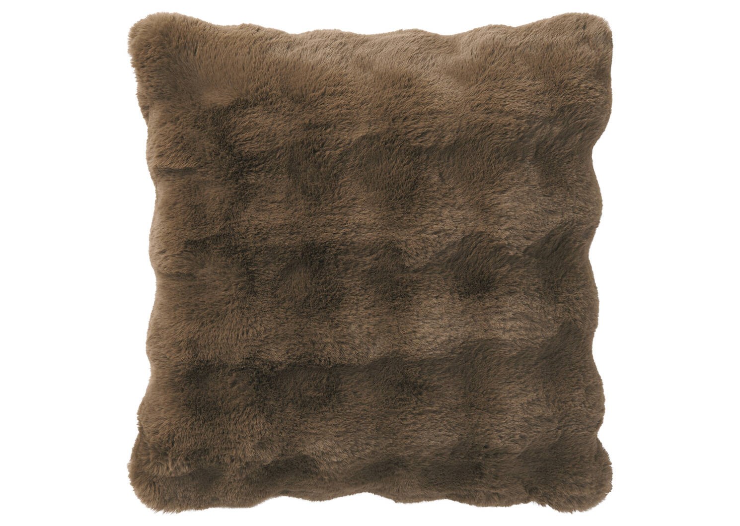 Zoey Faux Fur Pillow 20x20 Mushroom