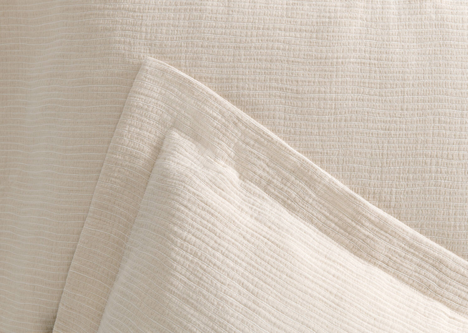 Arlon Cotton Duvet Set Queen Sand/Ivo
