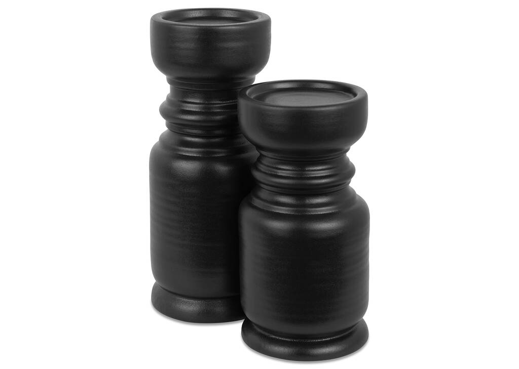 Mariel Candle Holders Black