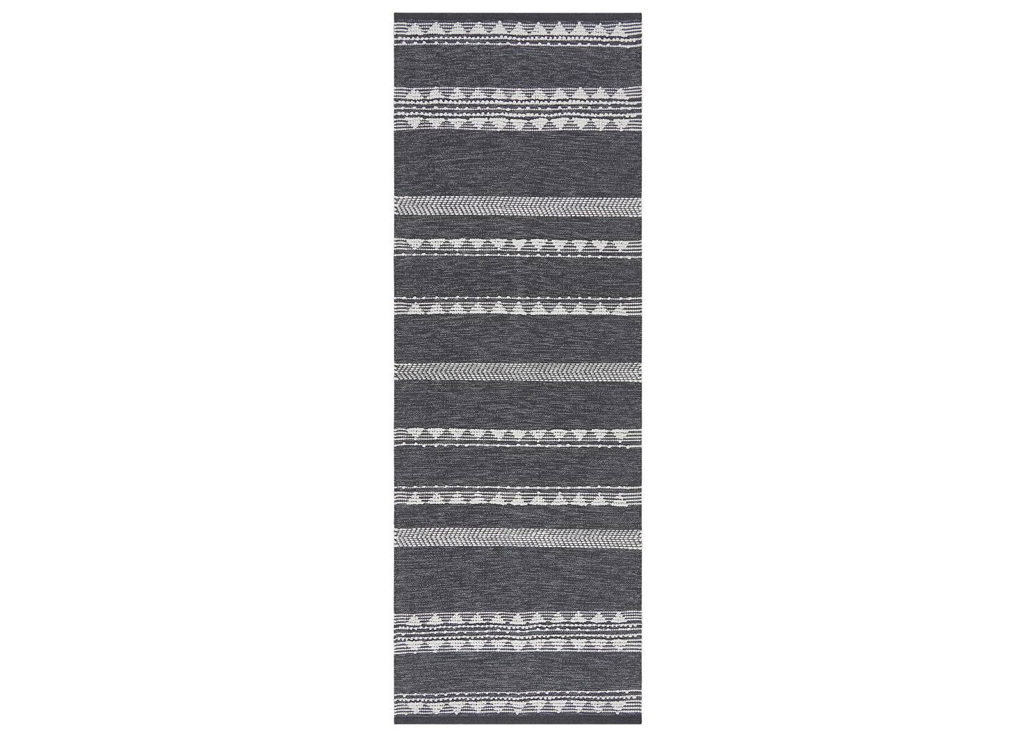Tapis de couloir Sumner 30x84 gris/blanc