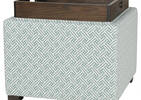 Fay Storage Ottoman -Dax Menthol