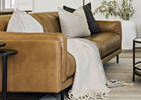 Canapé cuir Renfrew 94 po -Adler brun cl