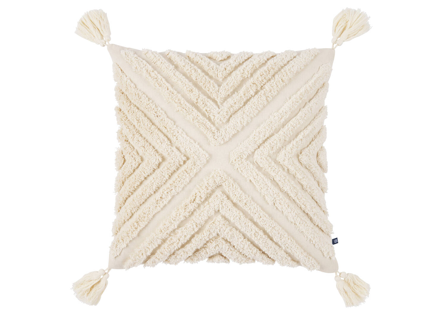 Coussin Dishani 20x20 sable/ivoire