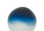 Phoebe Glass Ball Small Indigo/White
