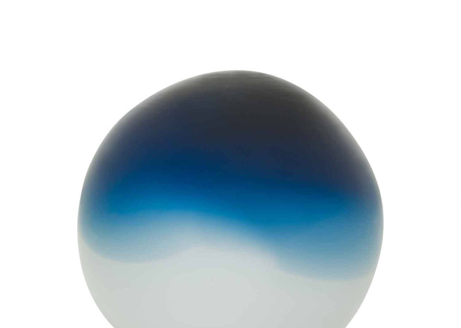Phoebe Glass Ball Small Indigo/White