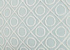 Coussin coton géo Bates 20x20 aqua/iv.