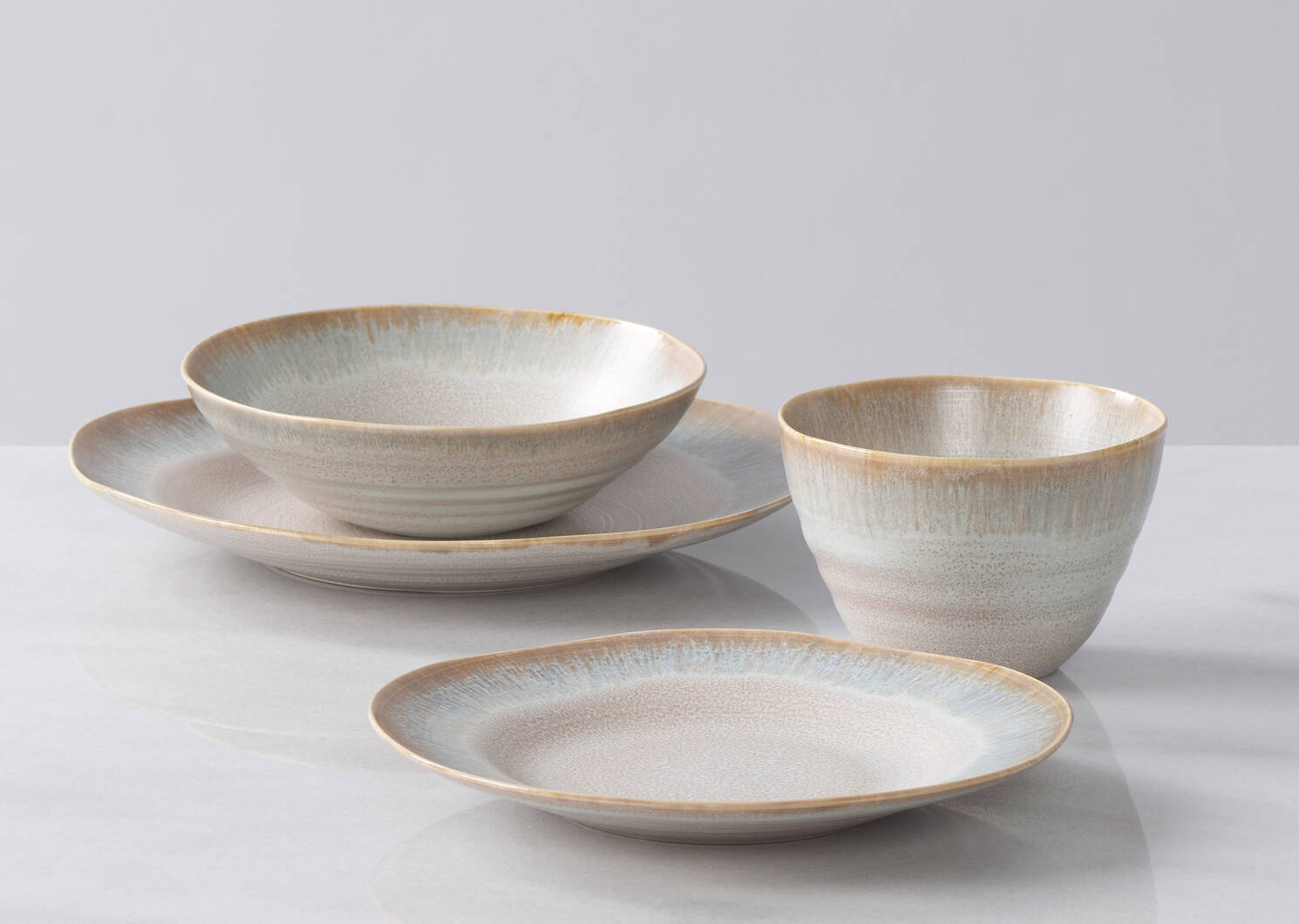 Hornby 16 pc Dish Set Clay/Grey