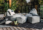 Cabana Chair w/ Ottoman -Kobe Grey