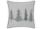 Trees Pillow 20x20 Light Grey