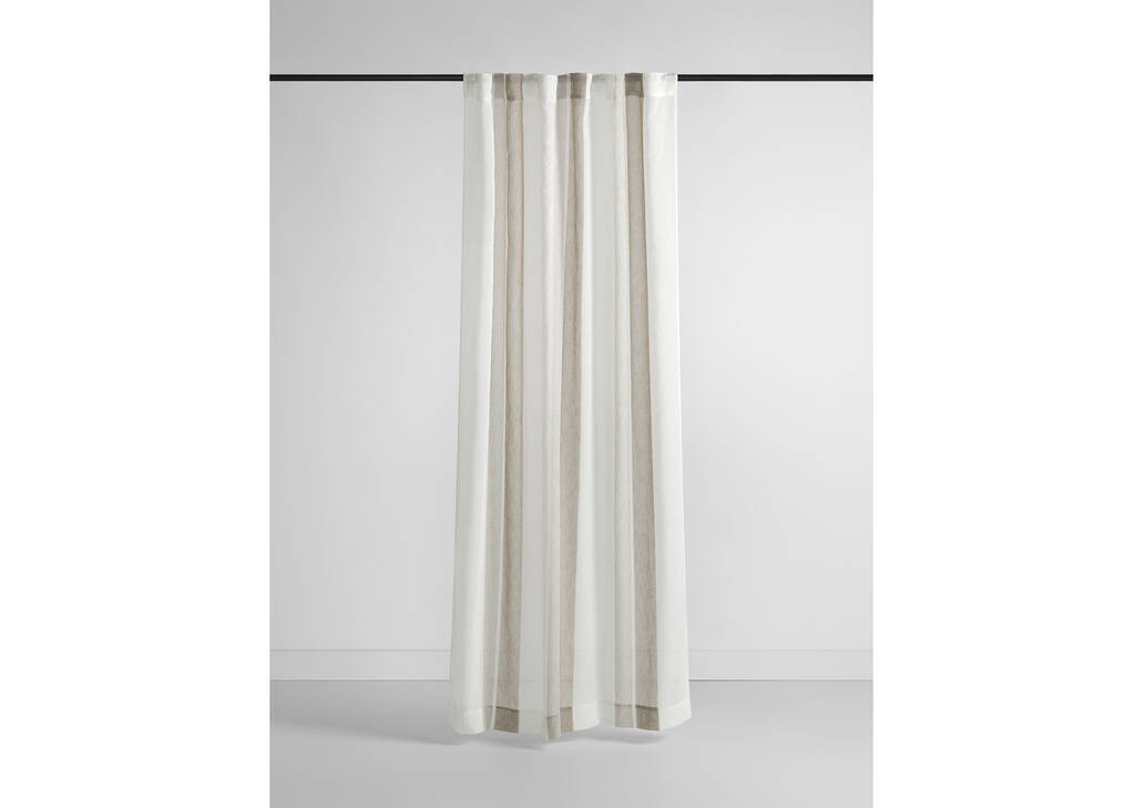 Jocelyn Striped Sheer 96 Ivory/Sand