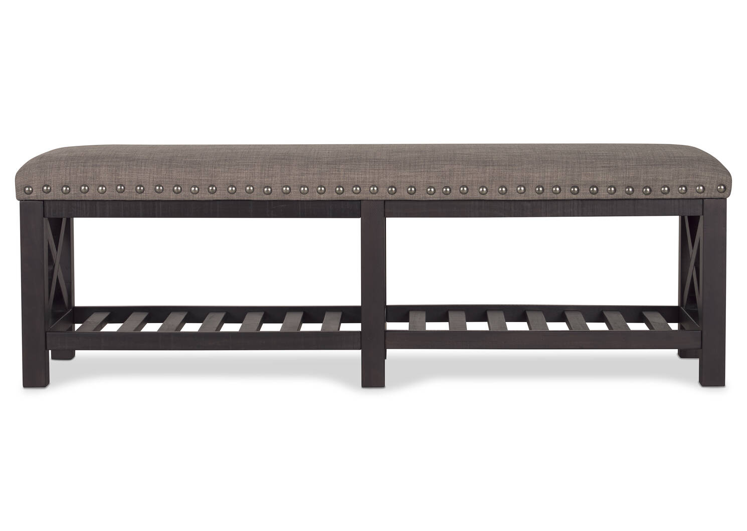 Ironside Bench -Khal Café/Grey