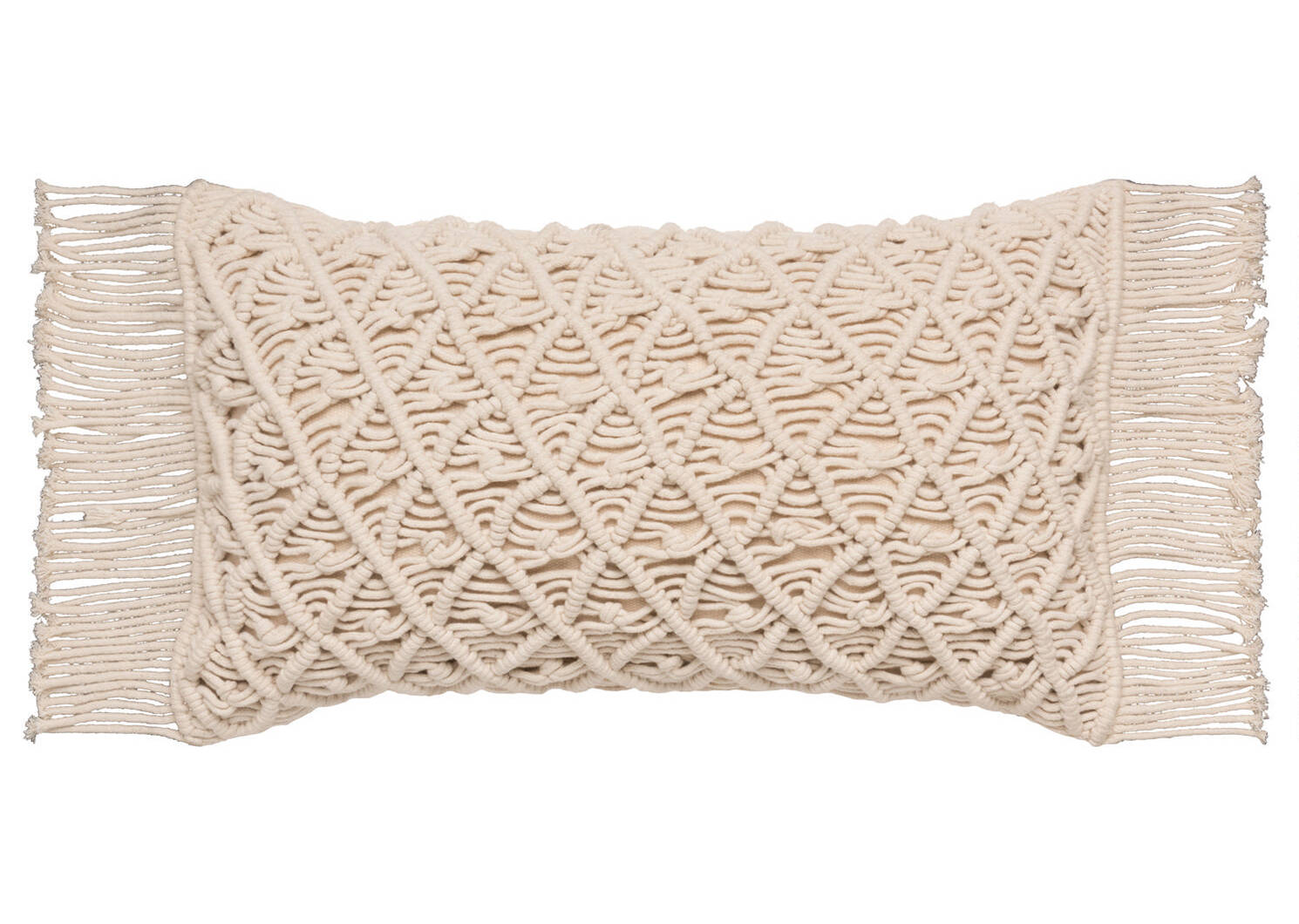 Coussin en macramé Carly 12x22