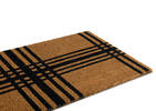 Plaid Doormat Natural