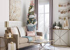 Tulle métallique Kringle blanc irisé