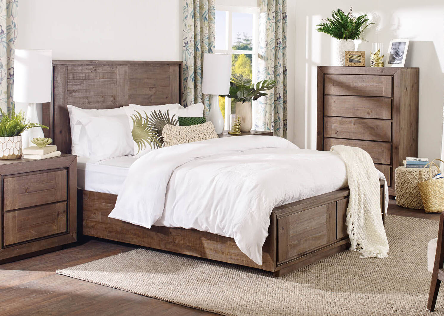 Mandalay Storage Bed -Dune Brown