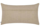 Coussin brodé en coton Ivy 14x24 sable
