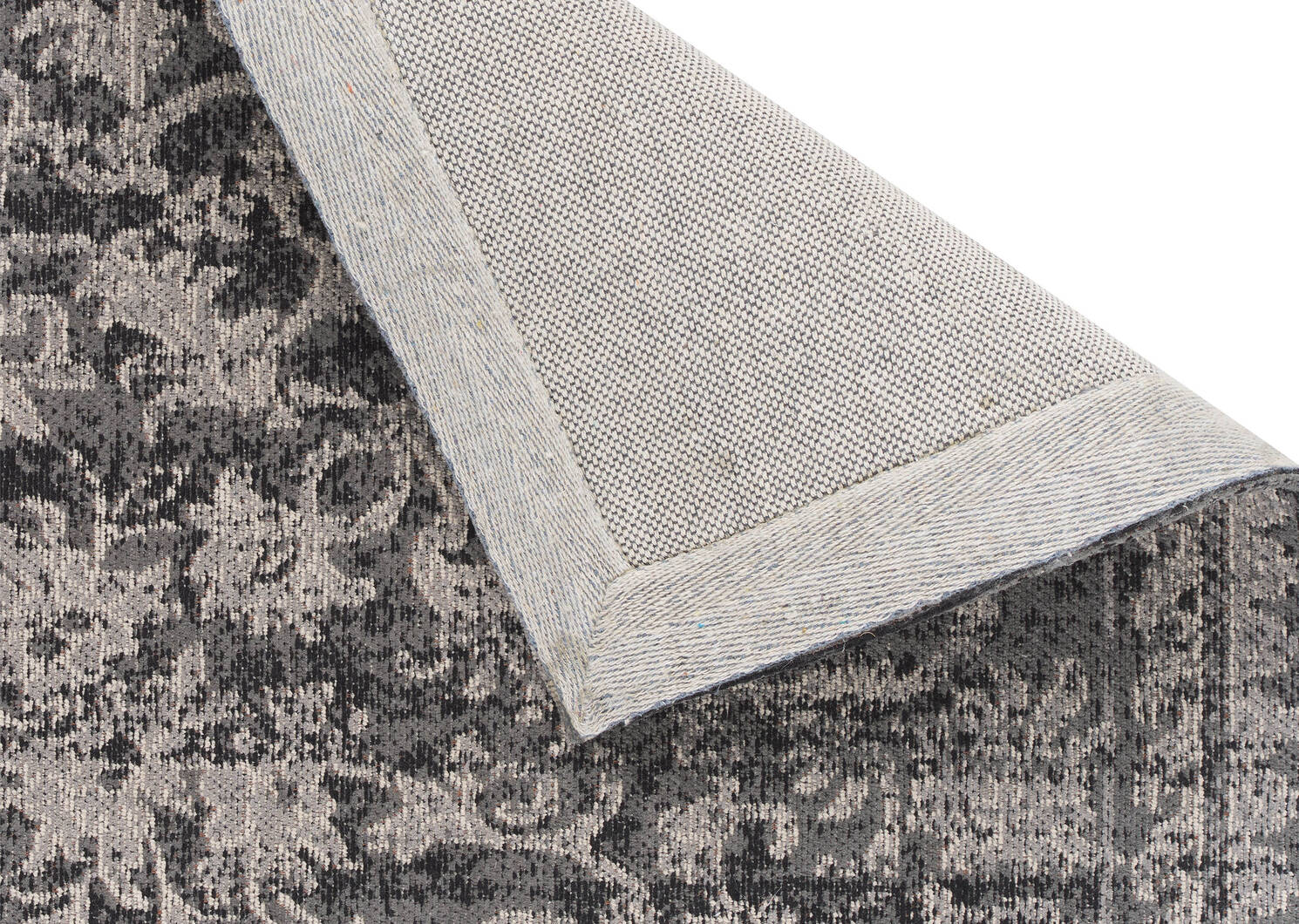 Tapis Estate 96x120 noir/gris