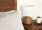 Table de chevet Stapleton -Whisky brun