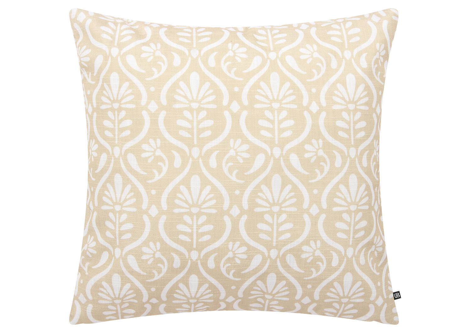 Coussin Lettie 20x20 ivoire/brun clair
