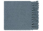 Elan Chenille Throw Sea Blue