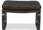 Donnelly Leather Ottoman -Hurst Cocoa