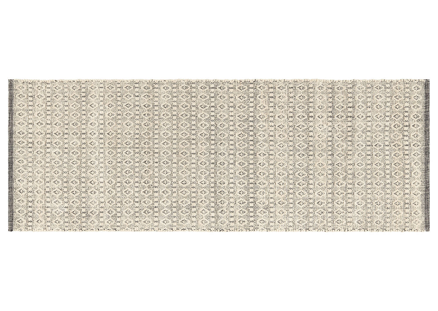 Tapis de couloir Javier 30x84 nat/noir