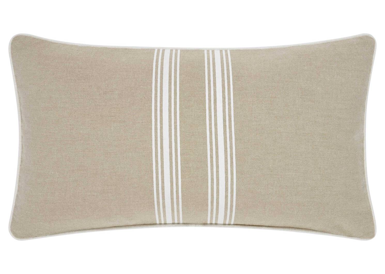 Cottage Stripe Toss 12x22 Sand/Ivory