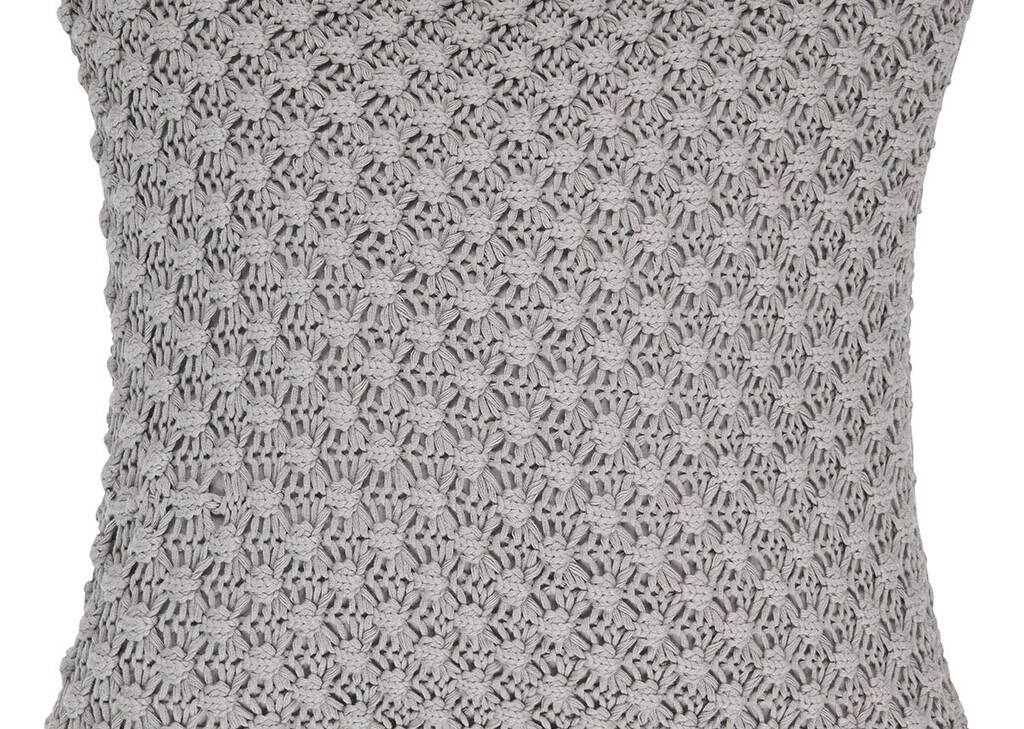 Ellie Cotton Toss 20x20 Light Grey