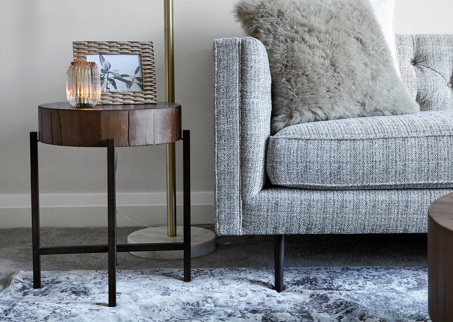 Atwell Side Table -Lowry Nutmeg