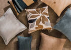 Elise Cotton Pillow 14x24 Brown/Multi