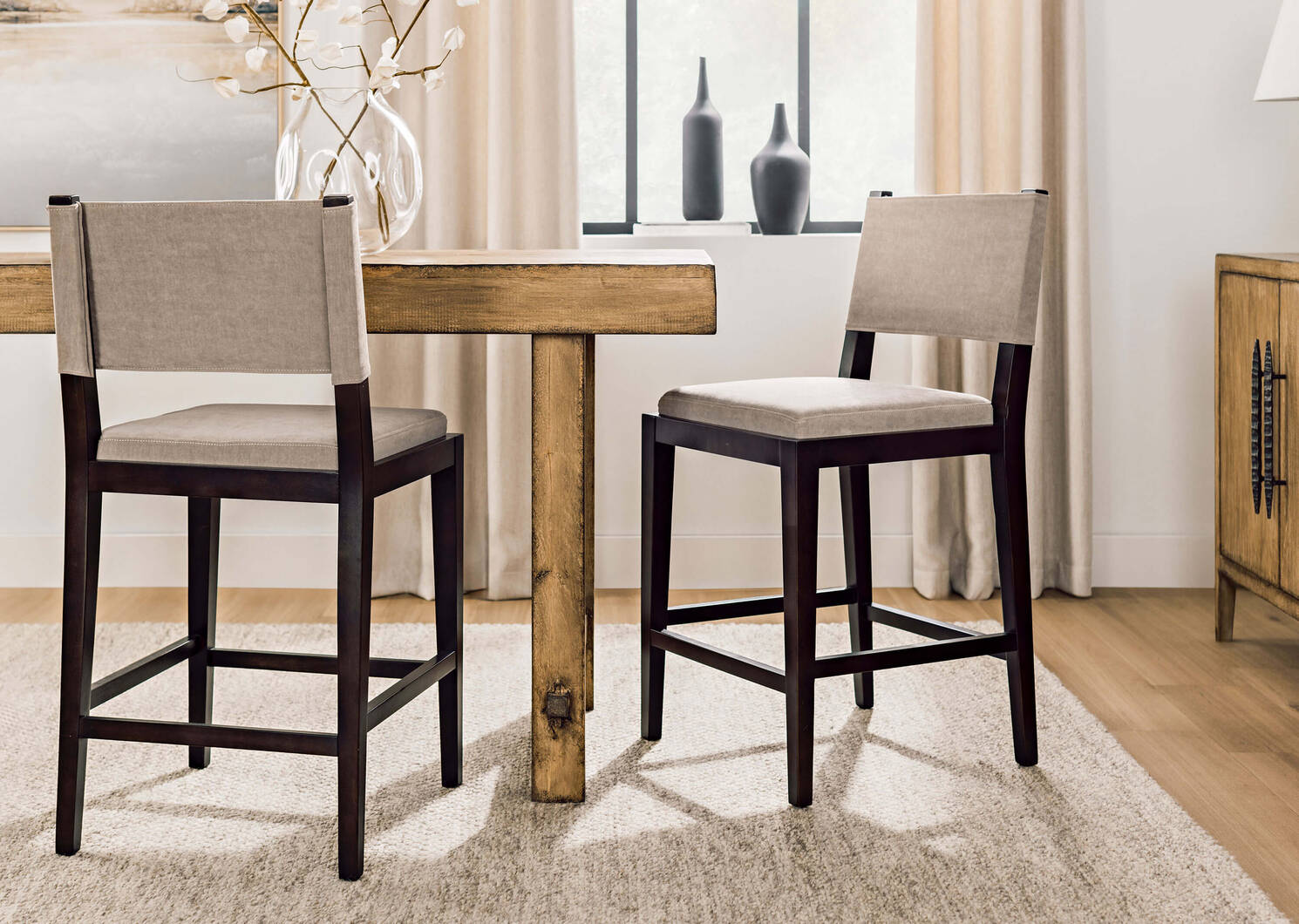 Tabouret Degraw -Dahvia bisque