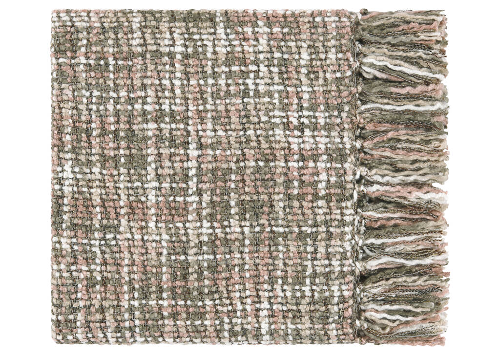 Betina Throw Ivory/Sage/Pink Dust