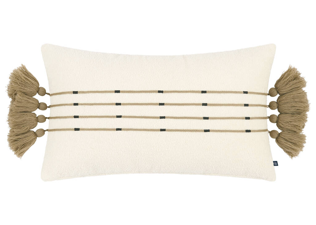 Korey Boucle Pillow 14x24 Ivory/Multi