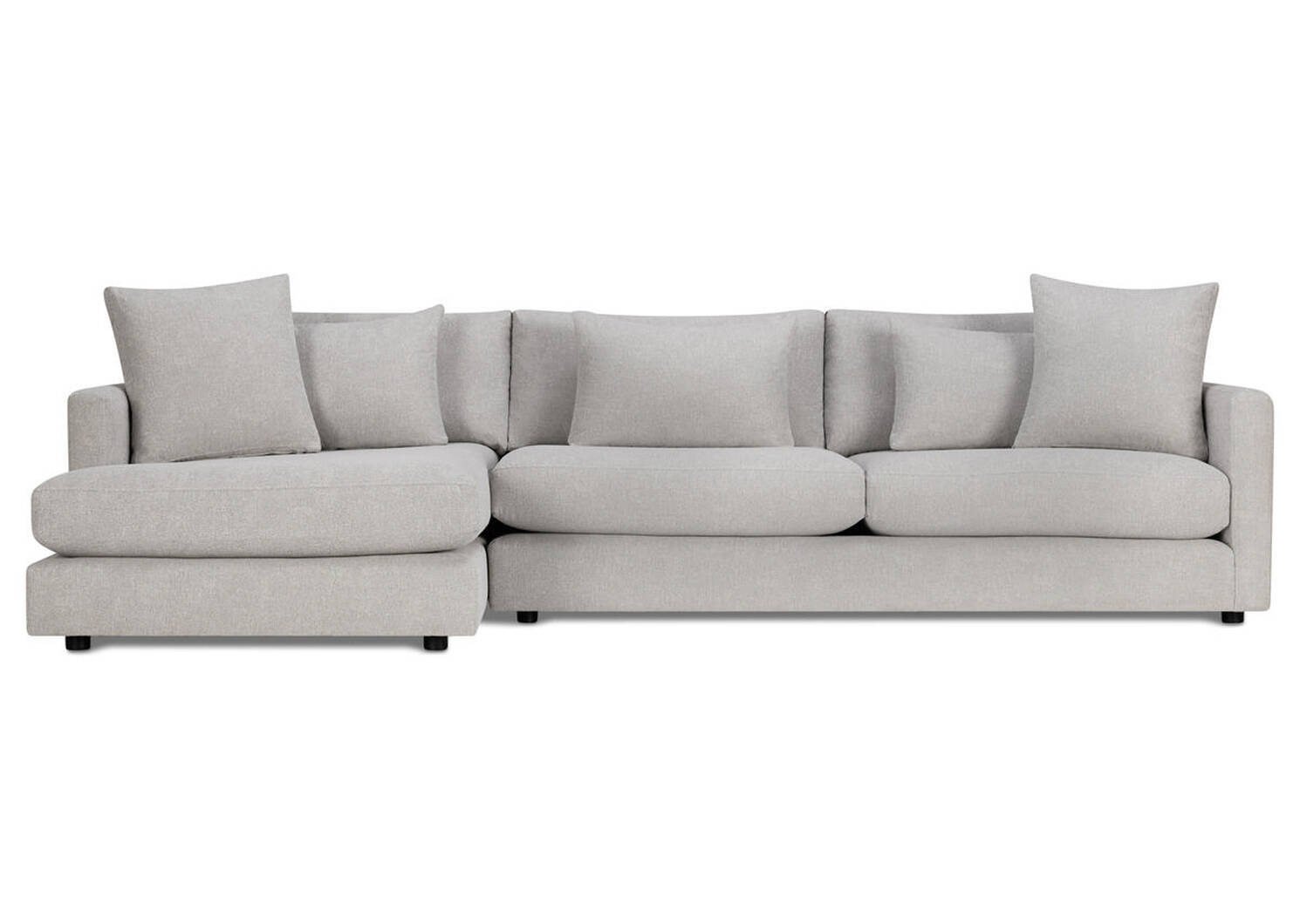 Berg Sofa Chaise -Aiden Platinum
