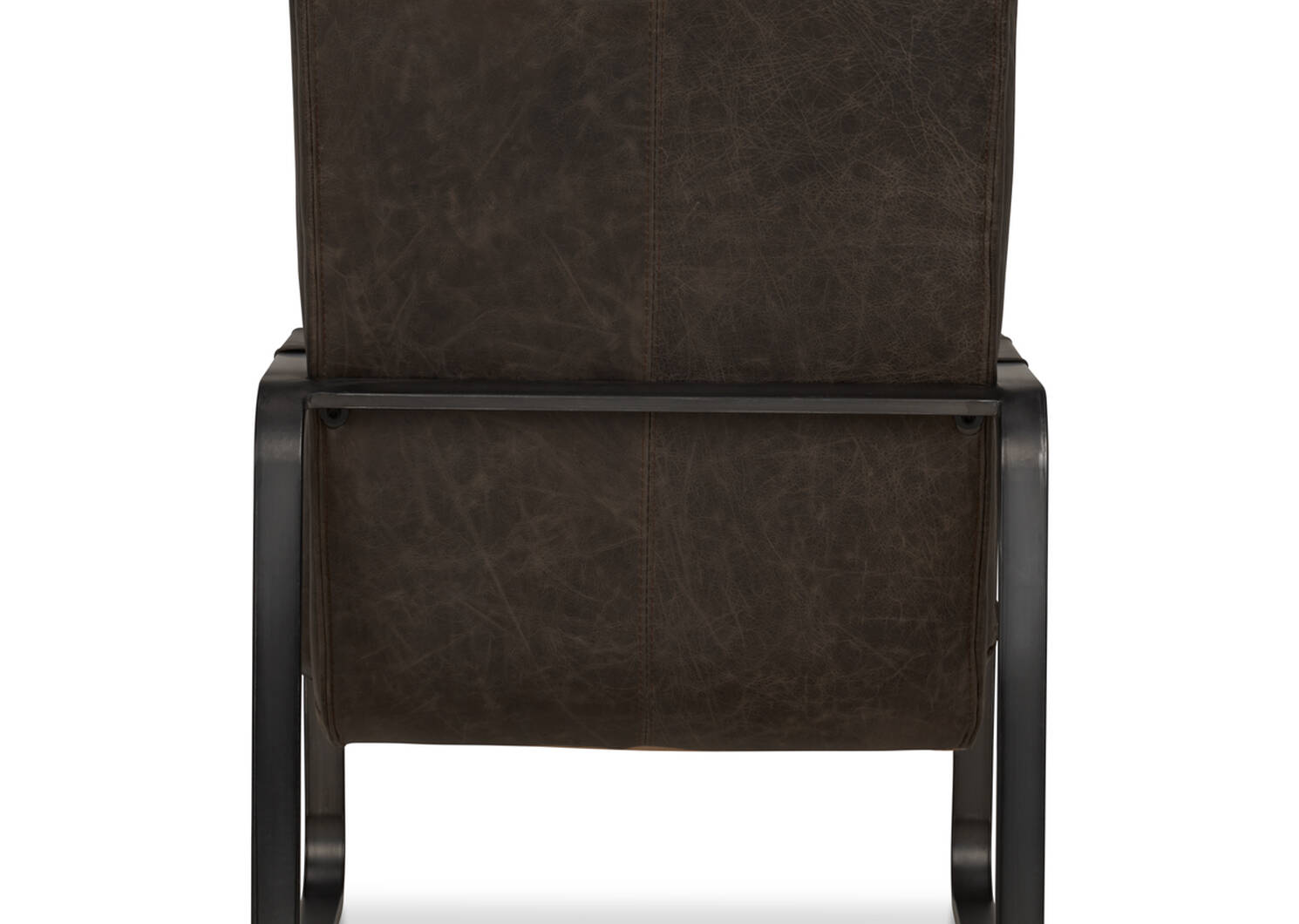 Fauteuil en cuir Donnelly -Hurst cacao