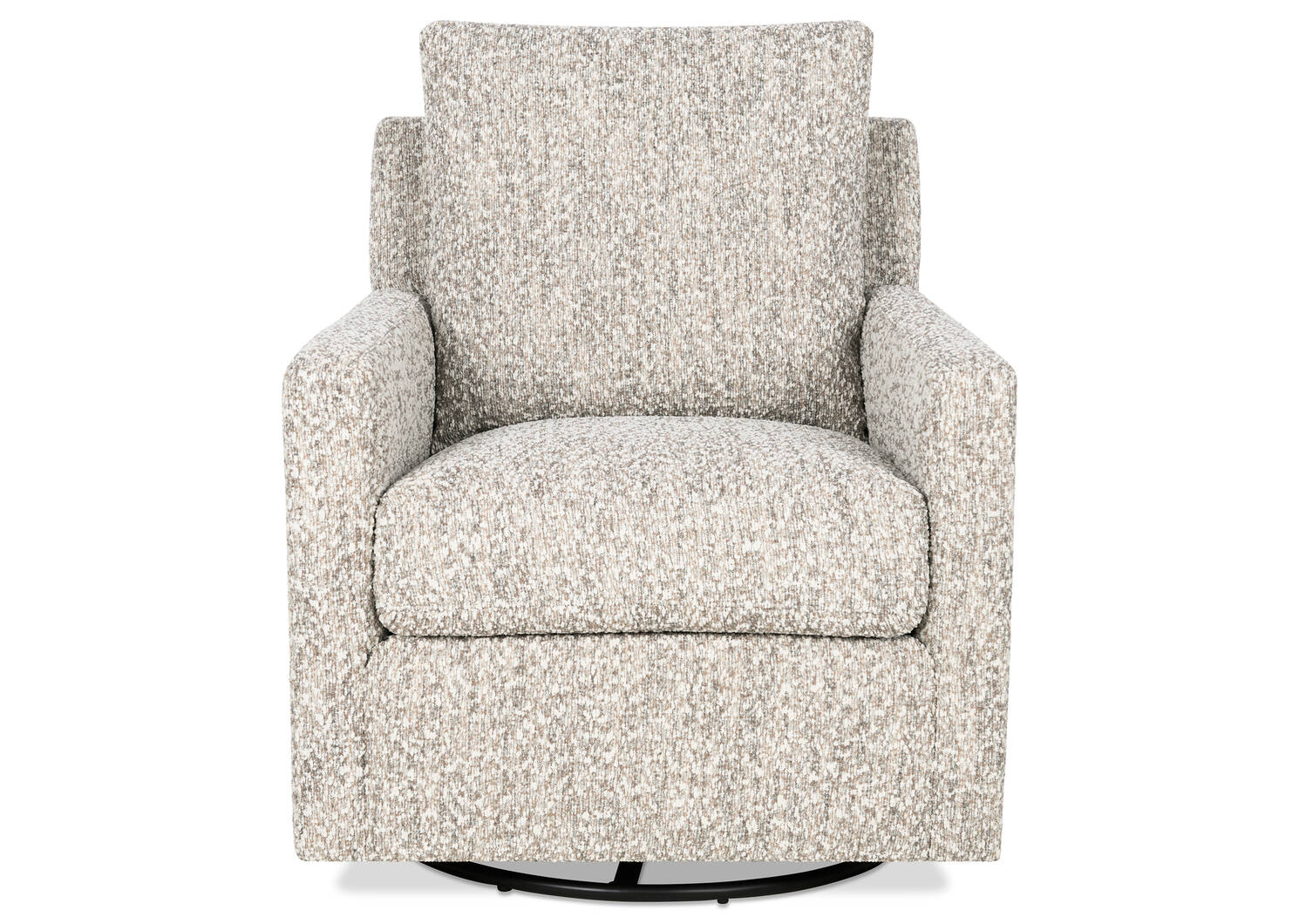 Sadie Swivel Armchair -Zell Pebble