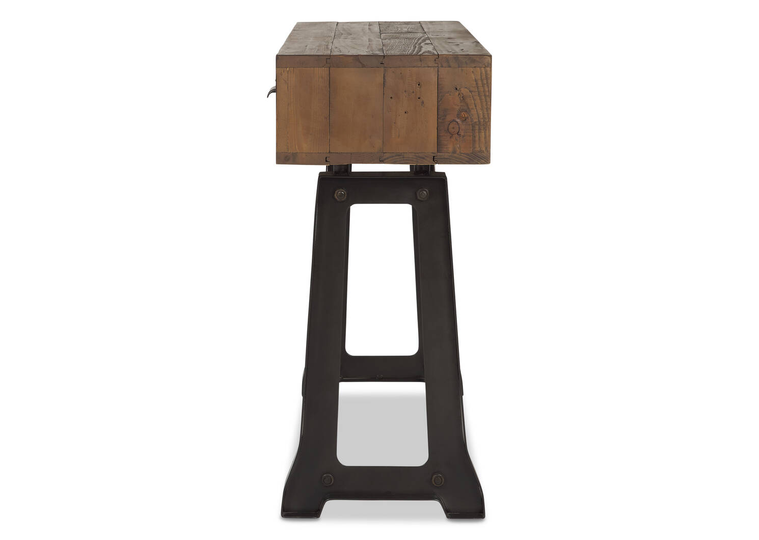 Table console Stapleton -Whisky brun