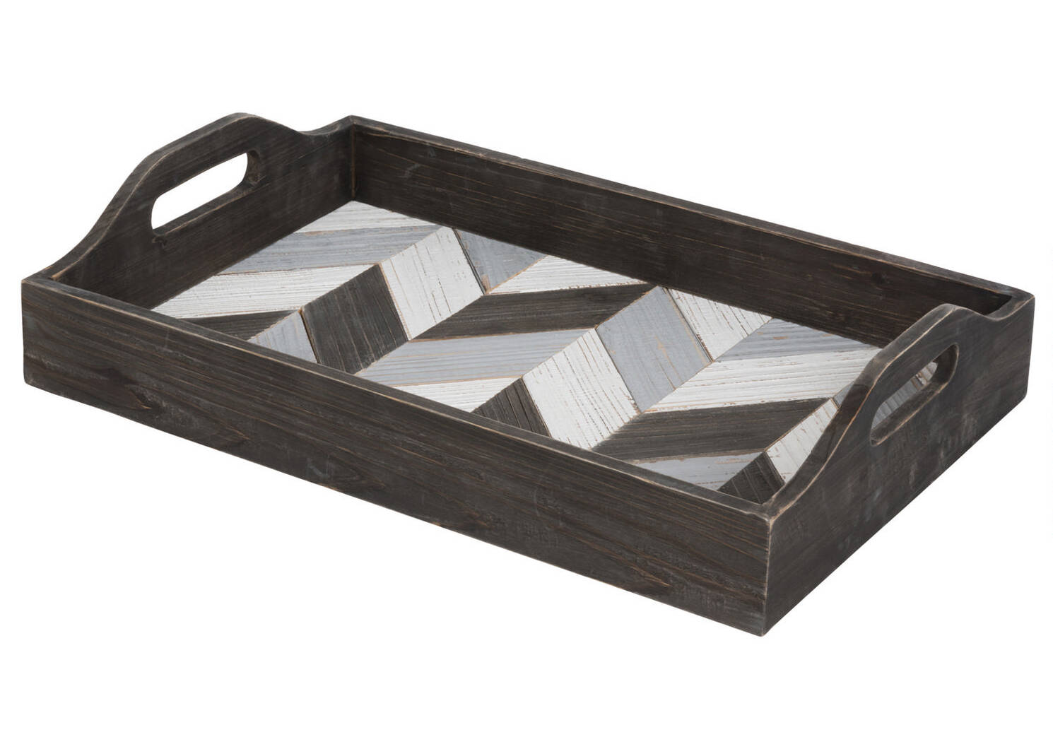 Kelsey Chevron Tray Rectangle