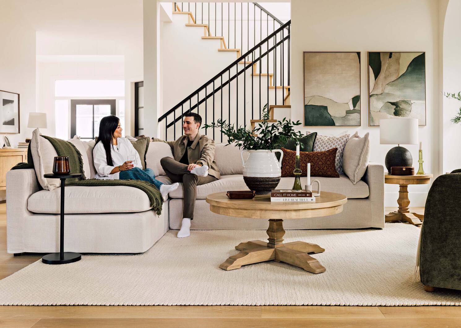 Eloise Sectional RCF -Nile Cream