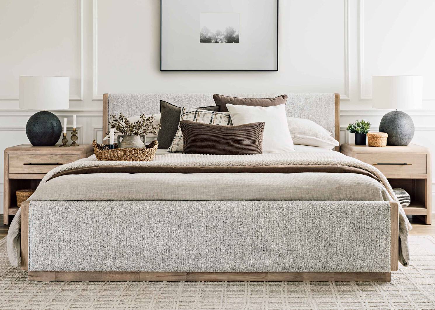 Wallen Bed -Dunn Ginger/Lowen Oat, QUEEN
