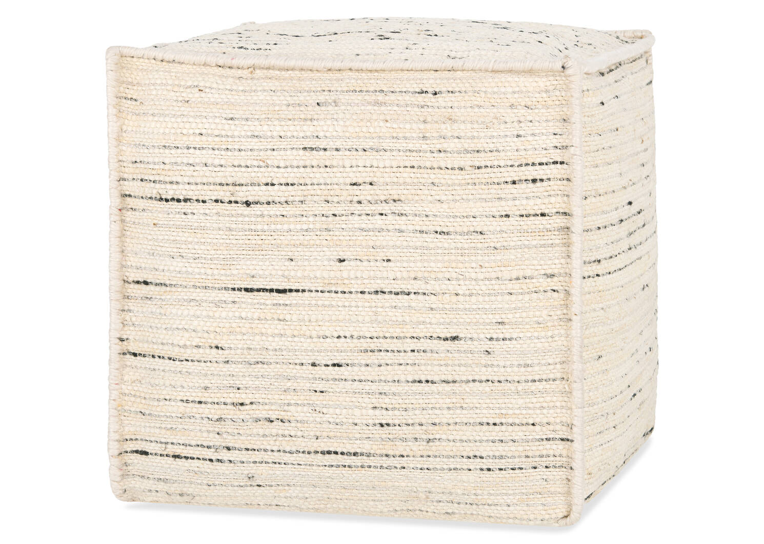 Walden Jute/Cotton Pouf Natural