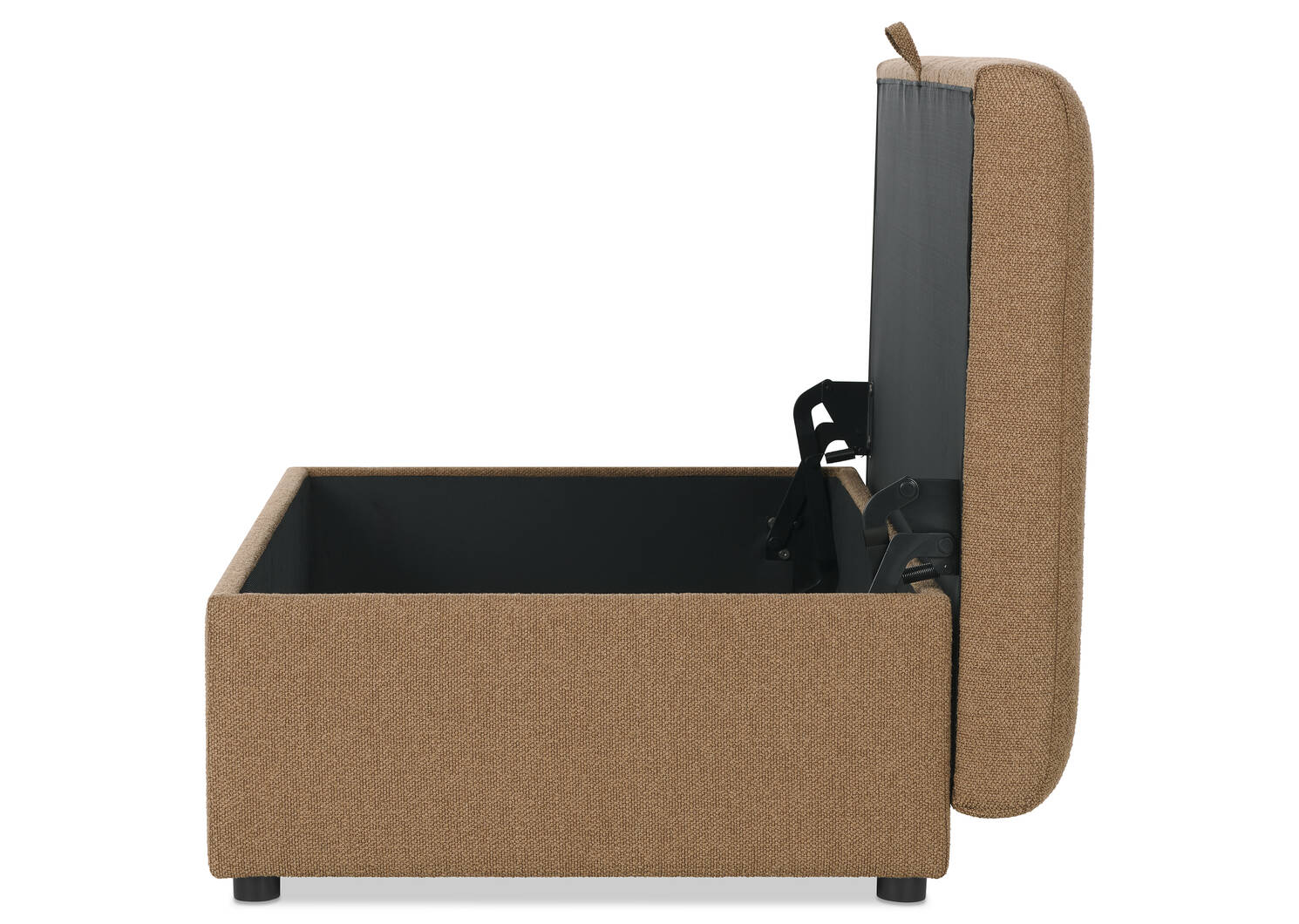 Lillian Storage Ottoman -Ruby Walnut
