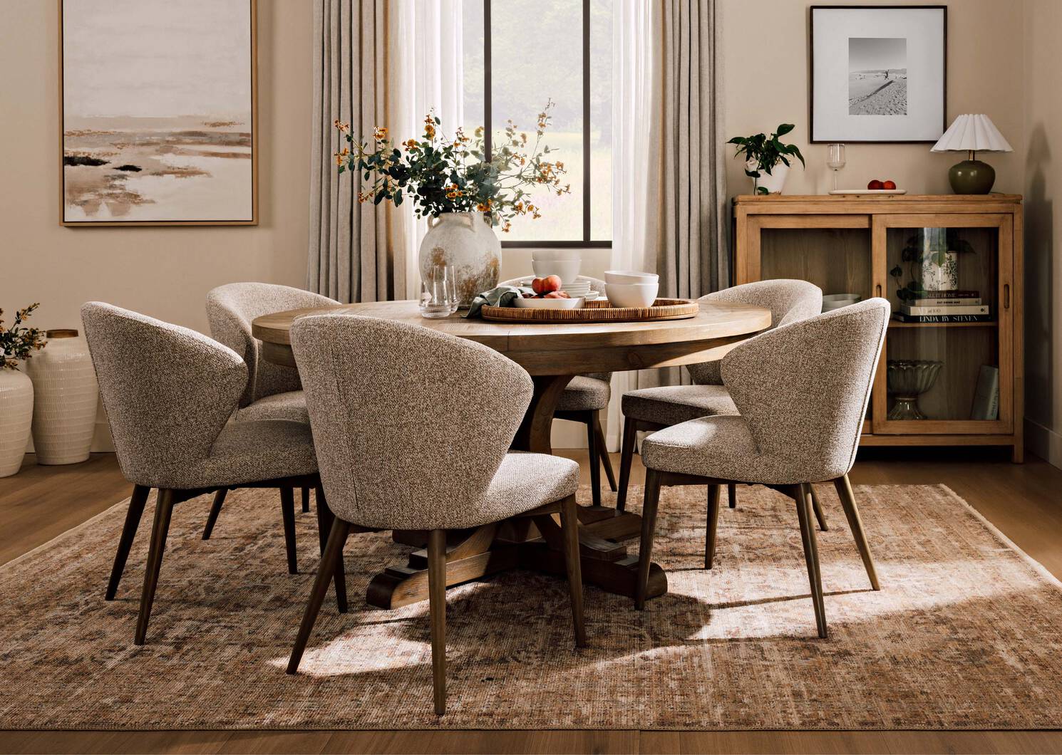 Devahl Dining Chair -Mica Sand