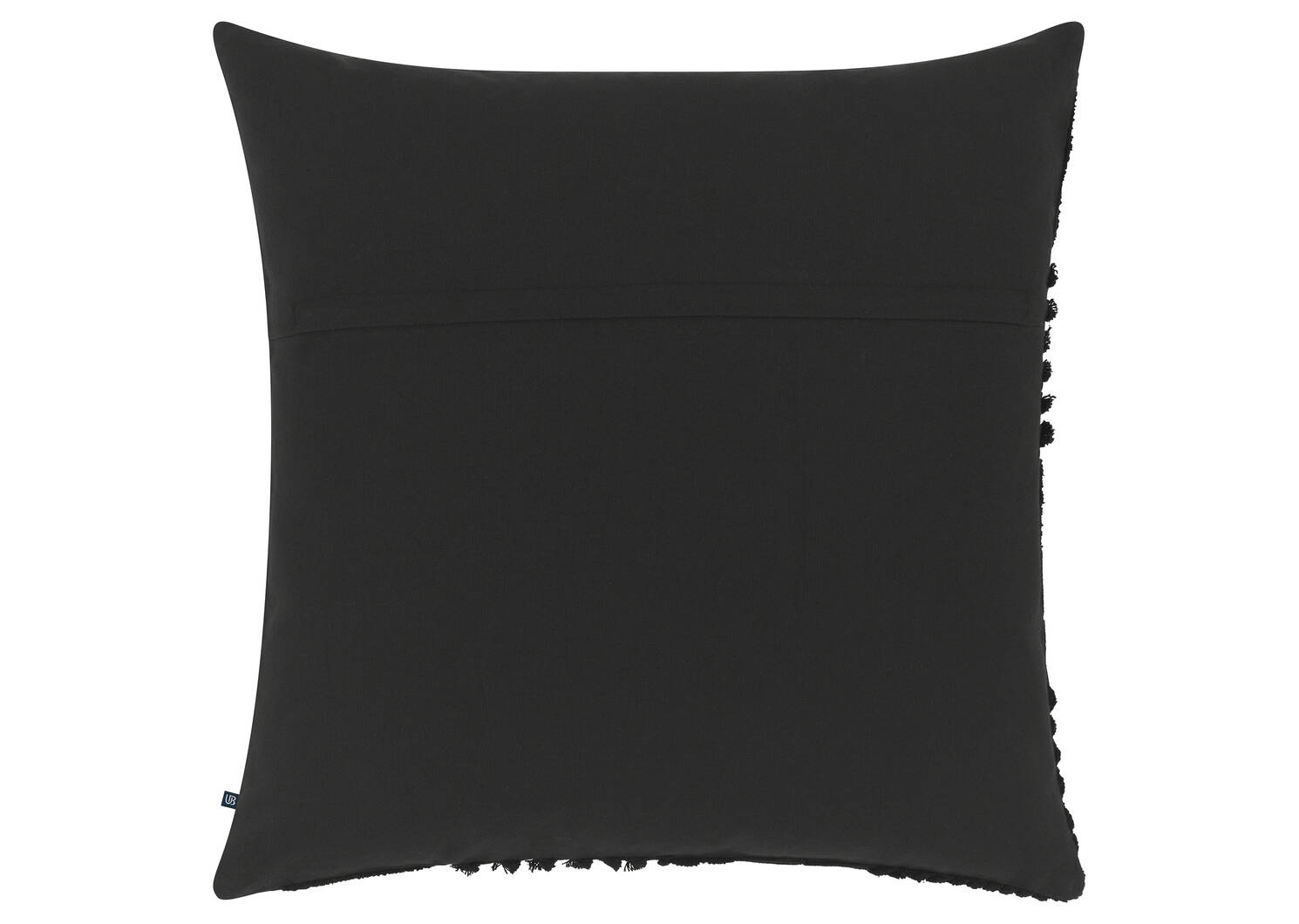 Coussin en coton Como 20x20 noir