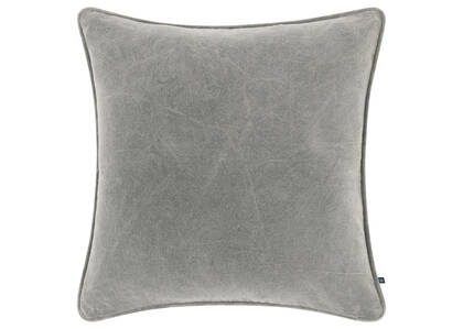 Kendall Velvet Pillow 20x20 Light Grey