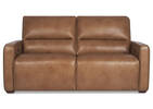 Encore Leather Reclining Sofa -Mira Rum