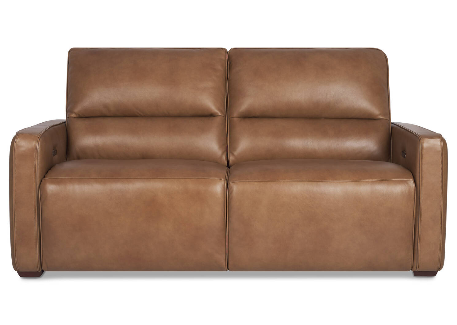 Encore Leather Reclining Sofa -Mira Rum