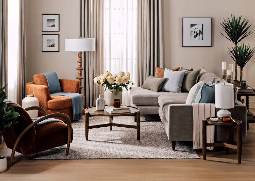 Nixon Sofa Chaise LCF -Serenity Brindle